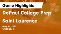 DePaul College Prep  vs Saint Laurence  Game Highlights - May 11, 2022