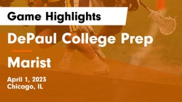 DePaul College Prep  vs Marist  Game Highlights - April 1, 2023