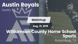 Matchup: Austin Royals vs. Williamson County Home School Sports 2018