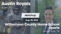 Matchup: Austin Royals vs. Williamson County Home School Sports 2019