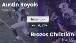 Matchup: Austin Royals vs. Brazos Christian  2019