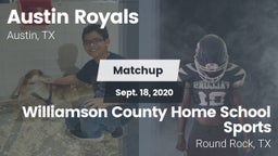 Matchup: Austin Royals vs. Williamson County Home School Sports 2020