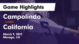 Campolindo  vs California  Game Highlights - March 9, 2022