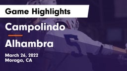 Campolindo  vs Alhambra  Game Highlights - March 26, 2022