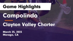 Campolindo  vs Clayton Valley Charter  Game Highlights - March 25, 2023