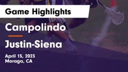 Campolindo  vs Justin-Siena  Game Highlights - April 15, 2023