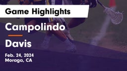 Campolindo  vs Davis  Game Highlights - Feb. 24, 2024