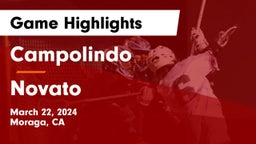 Campolindo  vs Novato  Game Highlights - March 22, 2024