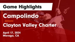 Campolindo  vs Clayton Valley Charter  Game Highlights - April 17, 2024