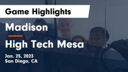 Madison  vs High Tech Mesa Game Highlights - Jan. 25, 2023