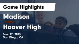 Madison  vs Hoover High Game Highlights - Jan. 27, 2023