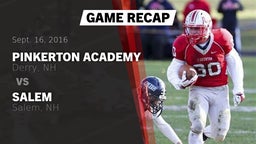 Recap: Pinkerton Academy vs. Salem  2016