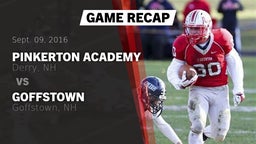 Recap: Pinkerton Academy vs. Goffstown  2016