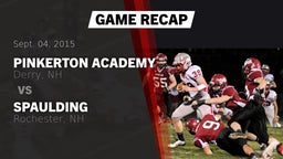 Recap: Pinkerton Academy vs. Spaulding  2015