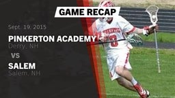 Recap: Pinkerton Academy vs. Salem  2015