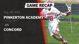 Recap: Pinkerton Academy vs. Concord 2015