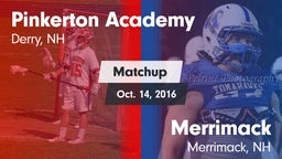 Matchup: Pinkerton Academy vs. Merrimack  2016