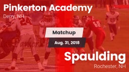 Matchup: Pinkerton Academy vs. Spaulding  2018