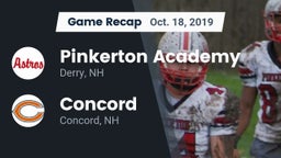 Recap: Pinkerton Academy vs. Concord  2019