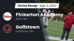 Recap: Pinkerton Academy vs. Goffstown  2022