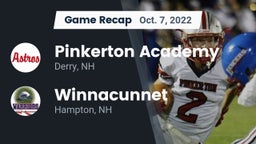 Recap: Pinkerton Academy vs. Winnacunnet  2022