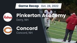 Recap: Pinkerton Academy vs. Concord  2022