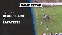 Recap: Beauregard  vs. LaFayette  2015