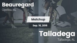 Matchup: Beauregard High vs. Talladega  2016