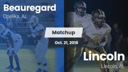 Matchup: Beauregard High vs. Lincoln  2016