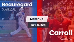 Matchup: Beauregard High vs. Carroll   2016
