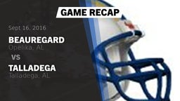 Recap: Beauregard  vs. Talladega  2016