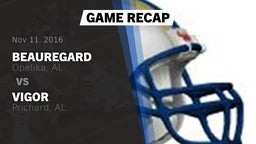 Recap: Beauregard  vs. Vigor  2016