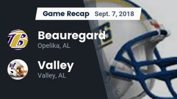 Recap: Beauregard  vs. Valley  2018