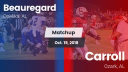 Matchup: Beauregard High vs. Carroll   2018