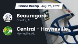 Recap: Beauregard  vs. Central  - Hayneville 2022