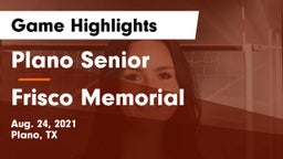 Plano Senior  vs Frisco Memorial  Game Highlights - Aug. 24, 2021