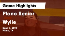 Plano Senior  vs Wylie  Game Highlights - Sept. 3, 2021