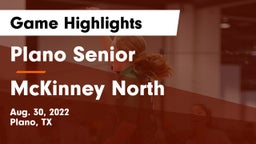 Plano Senior  vs McKinney North  Game Highlights - Aug. 30, 2022