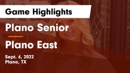 Plano Senior  vs Plano East  Game Highlights - Sept. 6, 2022