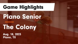 Plano Senior  vs The Colony  Game Highlights - Aug. 18, 2023