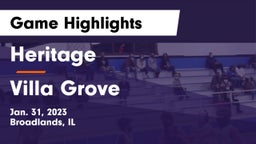 Heritage  vs Villa Grove  Game Highlights - Jan. 31, 2023