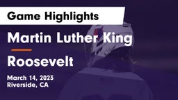 Martin Luther King  vs Roosevelt  Game Highlights - March 14, 2023
