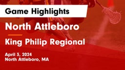 North Attleboro  vs King Philip Regional  Game Highlights - April 3, 2024