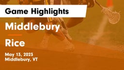 Middlebury  vs Rice Game Highlights - May 13, 2023
