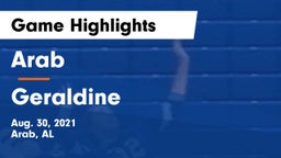 Arab  vs Geraldine  Game Highlights - Aug. 30, 2021