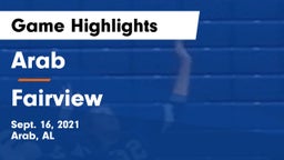 Arab  vs Fairview  Game Highlights - Sept. 16, 2021