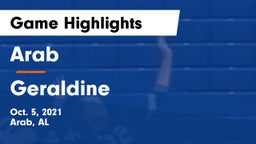 Arab  vs Geraldine  Game Highlights - Oct. 5, 2021