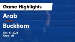 Arab  vs Buckhorn  Game Highlights - Oct. 8, 2021