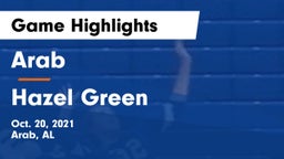 Arab  vs Hazel Green  Game Highlights - Oct. 20, 2021