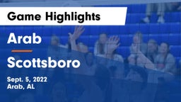 Arab  vs Scottsboro  Game Highlights - Sept. 5, 2022